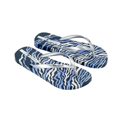 Immagine di Ipanema Animale Print III Fem, Infradito Donna, Azzurro/Argento, 43 EU
