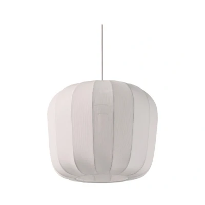 Immagine di Lindby lampada a sospensione Helin, bianco, Ø 35 cm, tessuto