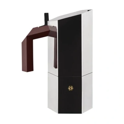 Immagine di Caffettiera espresso in acciaio 18/10 3 tazze,mod Menhir design Michael Anastassiades, adatta alla cottura ad induzione