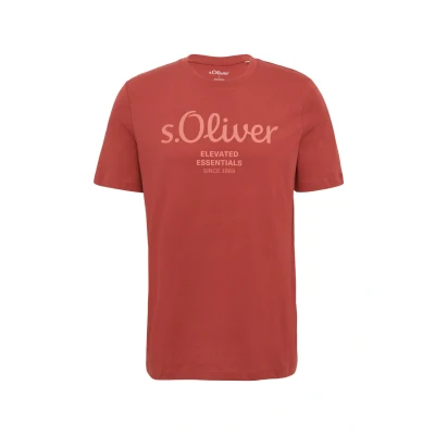 Immagine di s.Oliver 2139909 Maglietta con Logo, Amapola, L Uomo