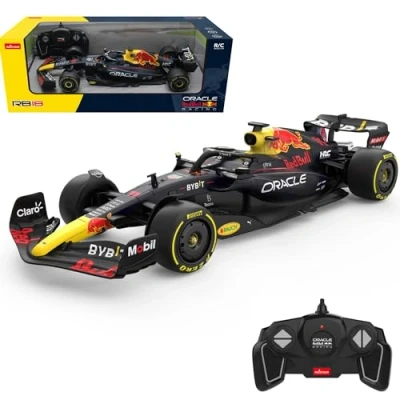 Immagine di Auto Telecomandata Oracle Red Bull Racing F1 RC RB18 (Scala 1:18) 2.4GHz Ufficialmente Licenziata RB Guida per Sopravvivere