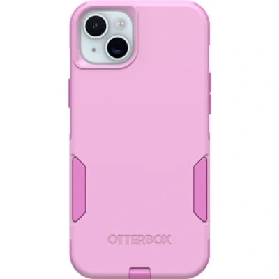 Immagine di OtterBox Custodia per iPhone 15 Plus e 14 Serie Commuter Run Wildflower (Rosa), Sottile Resistente, Tascabile, con Protezione Le Porte