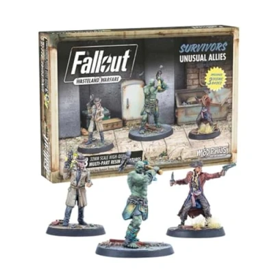 Immagine di Modiphius Entertainment Fallout Wasteland Warfare Survivors: Unusual Allies Miniatures Unpainted