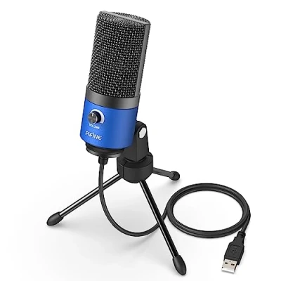Immagine di FIFINE USB Microfono per PC, Condensatore Microfoni Registrazione Studio Professionale, Computer podcast, Voci vocali, Voice Over, Streaming e Video