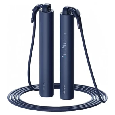Immagine di Xiaomi Smart Jump Rope: tracciamento preciso, senza fili e cablato, display intelligente, analisi fitness, Bluetooth 5.0, USB C, leggero compatto