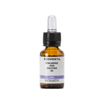 Immagine di Bioearth ELEMENTA Booster Viso HYALURONIC ACID SOLUTION 2% Acido Ialuronico Bio 15 ml Made In Italy