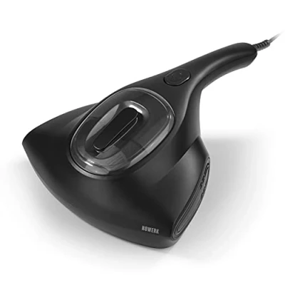 Immagine di N8WERK L&#039;aspirateur à acariens Midnight Black Edition Aspirateur de matelas forte puissance d&#039;aspiration Stérilise les surfaces avec la lumière UV C Détruit jusqu&#039;à 99,9% des