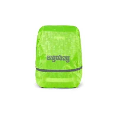Immagine di ergobag Parapioggia per zaini e zaini, impermeabile, con catarifrangenti ed elastico, verde chiaro