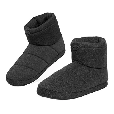 Immagine di DUNLOP Pantofole Uomo Invernali a Stivaletto per Casa Calda Memory Foam (44, Nero, numeric_44)