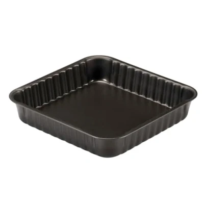 Immagine di FORMEGOLOSE™, stampo quadro, 24 x cm, realizzato in acciaio con doppio strato antiaderente, colore nero