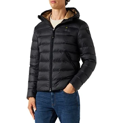 Immagine di Blauer Giubbini Corti Imbottito Piuma Giacchetto, 999TT Nero INT. Biscotto, 2XL Uomo