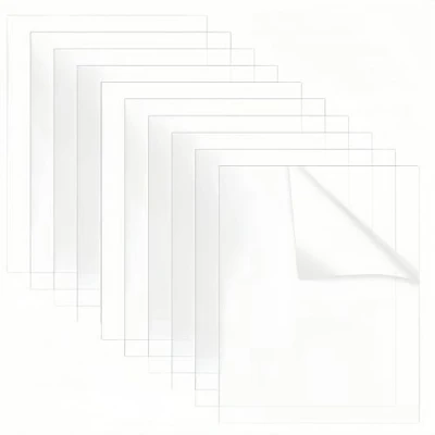 Immagine di HJYDGJ 10 pannelli acrilici in plastica trasparente, spessore 1 mm, fogli vetro acrilico, A4, pannelli, per display, cornici, pittura
