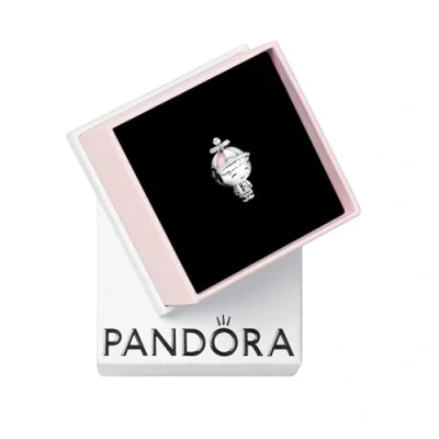 Immagine di Pandora Charm 798015ENMX bambino in argento con smalto rosa e verde