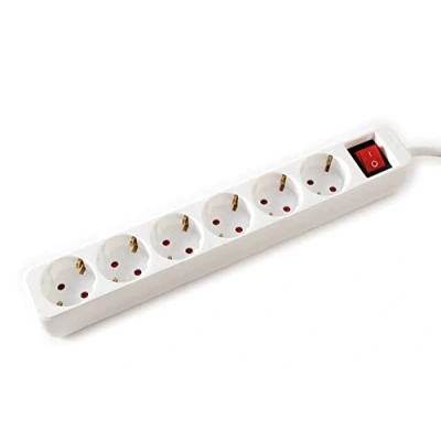Immagine di Value 19.99.1086 Multipresa con interruttore Bianco Schuko 1 pz.