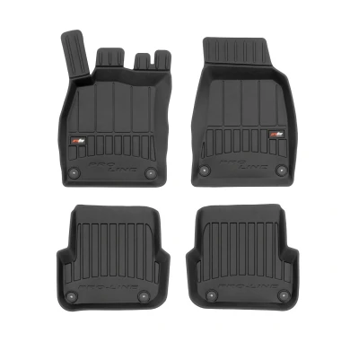 Immagine di FROGUM 3D408852 Set tappetino Gomma anteriore e posteriore 4 nero AUDI: A6 C6 Avant