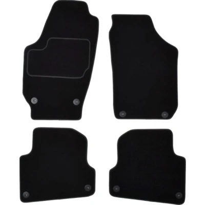 Immagine di MAMMOOTH A041 SKO35 PRM 01 Set tappetino Tessile anteriore e posteriore 4 nero Su misura SKODA: Fabia 2