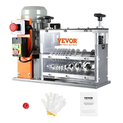 Immagine di VEVOR spelacavi elettrico da 1,5 32 mm, 750 W, velocità 30 m al minuto, lama in acciaio a molla 65 Mn, ideale per spellare filo di rame