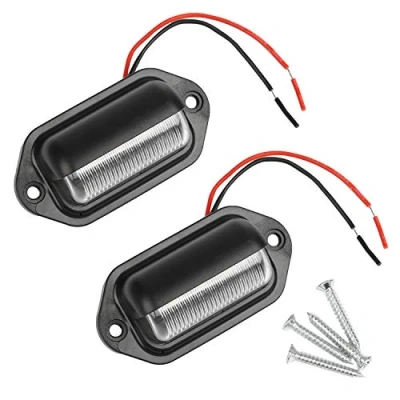 Immagine di Thlevel 2PCS Luce Targa LED per Targa, a 12V Auto, Rimorchi, Camper, Camion, Roulotte e Barche