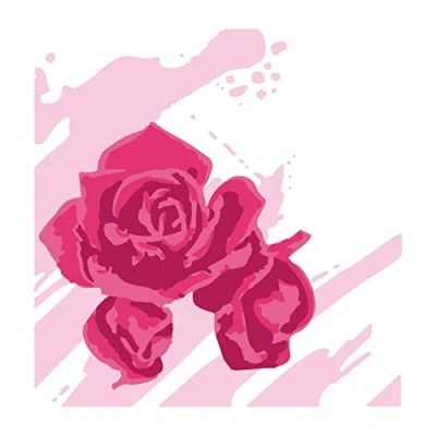 Immagine di Sizzix Olivia Stencil a Strati, 4 Pezzi, Motivo acquerellabili Stencils, Materiale Sintetico, Rose ad Acquerello, One Size