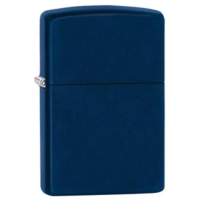 Immagine di Accendino Zippo® Classic Matte Navy 239, Antivento Ricaricabile Zippo, Realizzato in Metallo con Caratteristico &quot;click&quot; Color Blu Scuro, Made USA, Ottima Idea Regalo