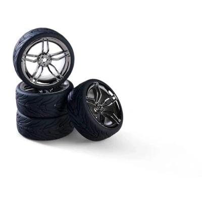 Immagine di Carson 500900172 1:10 set di ruote con design a 10 razze (4) emissioni fumo accessori per modellismo, pezzi ricambio, tuning, pneumatici, pneumatici