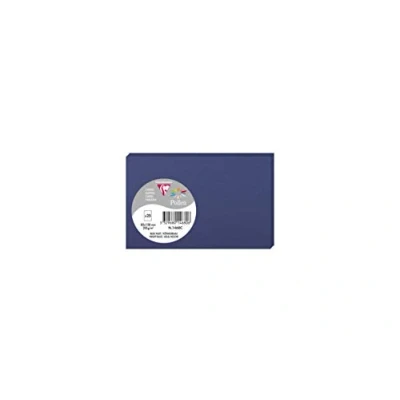 Immagine di Clairefontaine 1468C Pacco da 25 Cartoncini Formato 8,2x12,8cm 210g/m² Colore blu notte Biglietti di invito e Corrispondenza Gamma Pollen Carta Premium Liscia