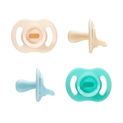 Immagine di Tommee Tippee Ciuccio leggero StayPut, design monoblocco in silicone, 0 6 mesi, Confezione da 4 pezzi
