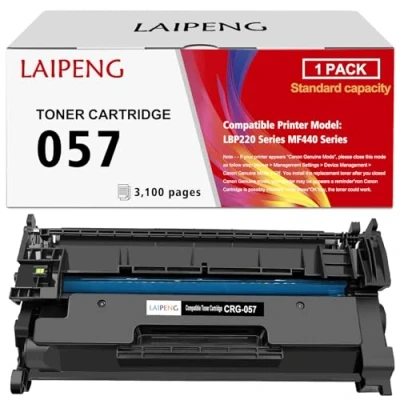 Immagine di Cartuccia Toner Compatibile 057 Nero Capacità Standard 3100 Pagine per Canon MF450 MF451DW MF452DW MF453DW MF455dw MF449dw MF448dw MF445dw MF443dw LBP228dw LBP227dw LBP226dw LBP223dw