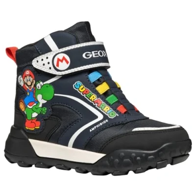 Immagine di Geox J TREKKYUP Boy B ABX, Scarpone da Neve, Navy/Black, 39 EU