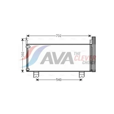 Immagine di PRASCO TO5660D Condensatore con essiccatore 15,5 10,2 Alluminio 740 R 134a