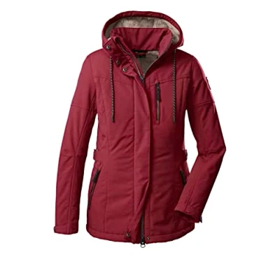 Immagine di G.I.G.A. DX Donna Giacca softshell casual con cappuccio staccabile zip GW 26 WMN SFTSHLL JCKT, Rosso intenso, 36, 38545 000