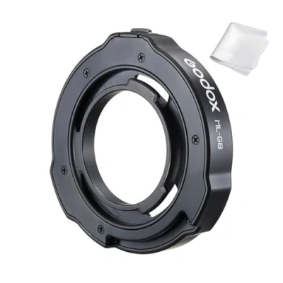 Immagine di Godox ML GB Adattatore Bowens per flash AD300Pro, ML100Bi, ML60IIBi, ML30, ML30Bi, ML60, ML60Bi Luci Video LED