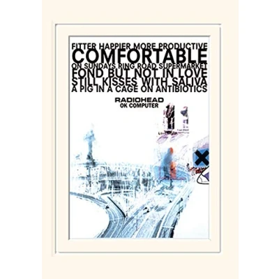 Immagine di Pyramid International Radiohead (Ok Computer) Stampa Memorabilia Montata, Carta, Multicolore, 30 x 40 1.3 cm
