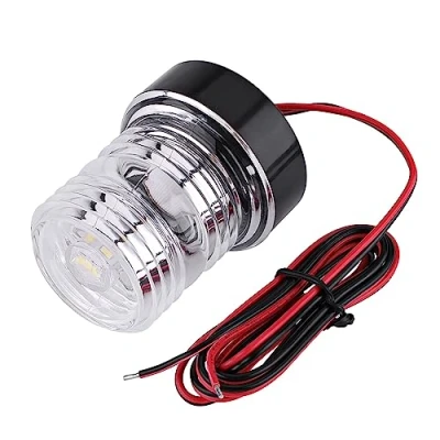 Immagine di Keenso Luce di ancoraggio marina, 12V 360 a LED bianca navigazione per barche impermeabile tutte le dimensioni inferiori 12 m