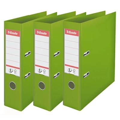 Immagine di Esselte, N1 Power, Confezione da 3 raccoglitori a leva, Verde, Dorso 75mm, A4, PP, 624275
