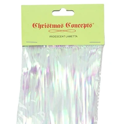 Immagine di Christmas Concepts Lametta Splendente Decorazioni per L&#039;Albero di Natale (Iridescente)
