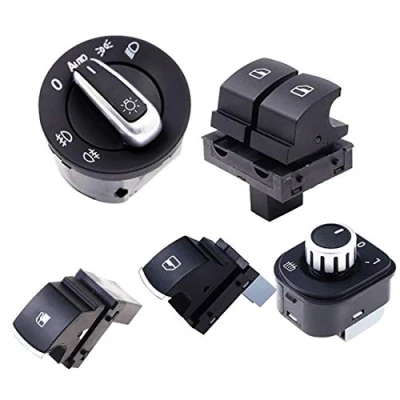 Immagine di HZTWFC Interruttore del serbatoio carburante faro dello specchietto OEM # 5ND941431B 5ND959855 5ND959565B 5K3959857 1KD959833 per VW Passat B6 Golf MK5 V 6 R32 GTI Rabbit Tiguan