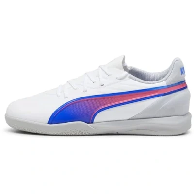 Immagine di PUMA King Match IT Jr, Soccer Shoe, White Bluemazing Flat Light Gray, 28 EU