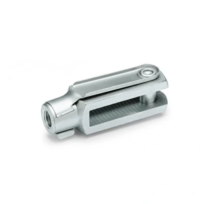 Immagine di Ganter Norm elementi Gabel Giunti GN 751 con molla a scatto Bulloni Acciaio zincato passivato, Blu, argento, 8 32 M8 B
