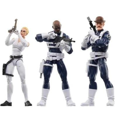 Immagine di Marvel Legends Series S.H.I.E.L.D. Nick Fury Jr., Sharon Carter e Dum Dugan Action Figure