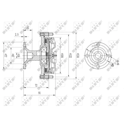 Immagine di NRF 49613 Giunto Viscoso