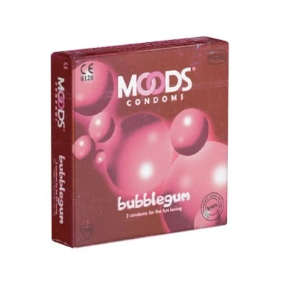 Immagine di Moods Bubblegum 3 profilattici al gusto di gomma masticare