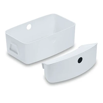 Immagine di hauck Set di Organizer per Seggioloni Alpha+, Beta+, Arketa Contenitore con Coperchio (Fino a 3kg) da Appendere e Cestino Grande 5kg) Pratico Semplice Pulire Bianco
