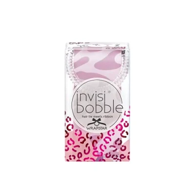 Immagine di Invisibobble Wrapstar cravatta per capelli rosa leopardo sciarpa gatto in città I Chic hair accessorio edizione limitata Elastici