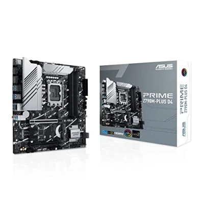 Immagine di Asus PRIME Z790M PLUS D4 Mainboard Attacco (PC) Intel® 1700 Fattore di forma (dettagli) Micro ATX Chipset della scheda madre Z790