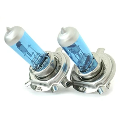 Immagine di CARALL 2 Pezzi Lampade Alogene 12V Bianche ad Effetto Xenon (H4 P43t 60W/55W)