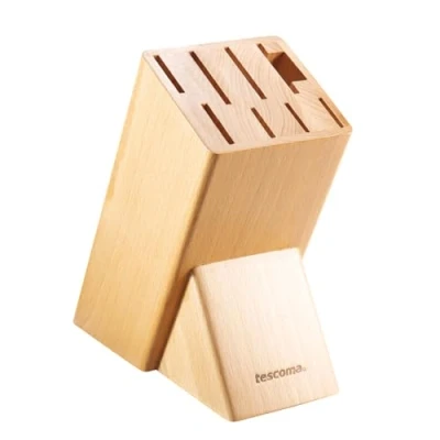 Immagine di Tescoma Noblesse Ceppo per 8 Coltelli e Trinciapollo/Affilatore, Legno