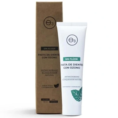 Immagine di ozono D&#039;OR dentifricio senza fluore e solfati 100% naturale bio con sbiancante sopra sensibili, certificati 100 ml