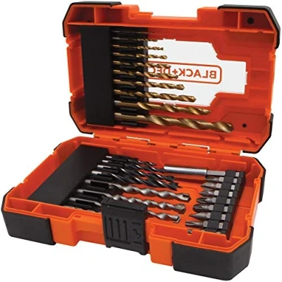 Immagine di BLACK+DECKER A7235 XJ Set per Forare ed Avvitare, 0 V, Arancione, 27 Pezzi, di