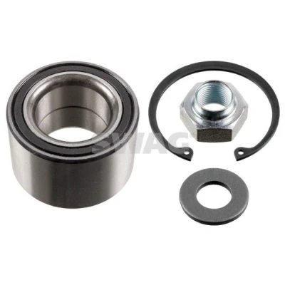 Immagine di SWAG 84 93 1342 Kit Cuscinetto ruota con dado asse anello sicurezza 62mm a sfere obliquo SUZUKI: SWIFT 3, Wagon R+ I Hatchback